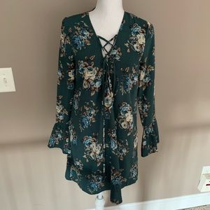 Long Sleeve Floral Dress